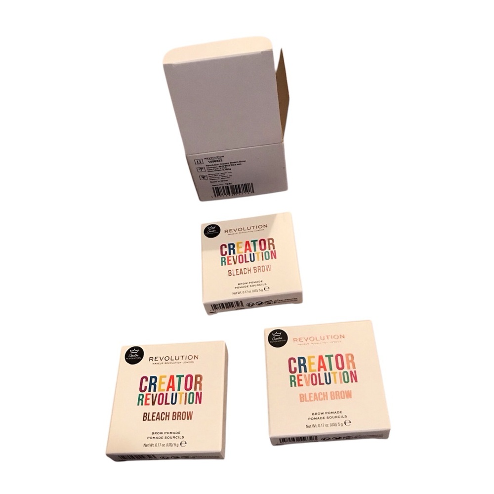 Makeup Revolution Creator Revolution Bleach Brow Pomade Three Pack New in Box